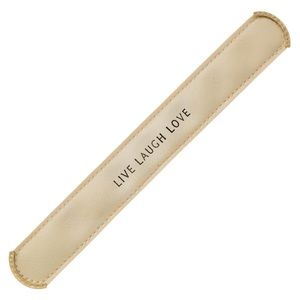 Live Laugh Love faux leather wrap/snap bracelet